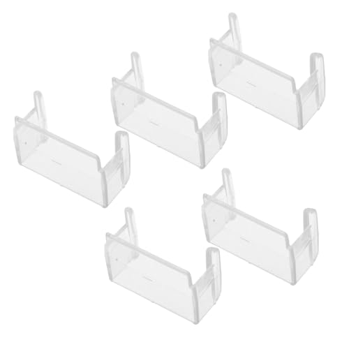 GLSTOY 5 Stücke Zug Track Adapter Stecker Zug Transparent Fixer Für Zug Set Transparent Fixer Stabile Tracks von GLSTOY