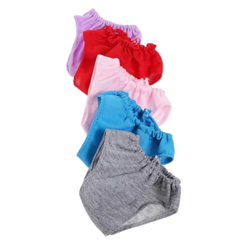 GLSTOY 5Stücke Puppenhöschen für Puppen Elastische Unterwäsche für Minipuppen Helllila und Puppenzubehör für Rollenspiele und Kreative von GLSTOY