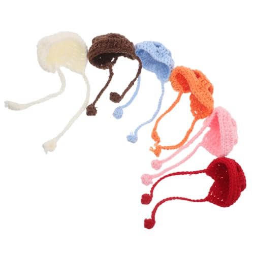GLSTOY 6 Stück Kleine Strickmützen Für Figuren Und Haustiere, Dekorative Mini-garnmützen Für DIY-projekte, Weihnachtsschmuck, Kostümzubehör Für Kleine Tiere GLSTOY 6 Stück Kleine Strickmützen Für Figuren Und Haustiere, Dekorative Mini-garnmützen Für DIY-projekte, Weihnachtsschmuck, Kostümzubehör Für Kleine Tiere von GLSTOY