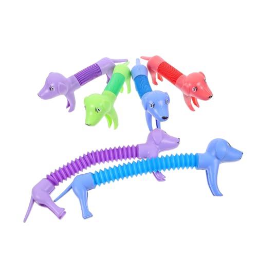 GLSTOY Wasserspielzeug Hund Leckerli Dosierung Verstellbare Hundespielzeug 6 Teiliges Dehnbares Hundespielzeug Cartoon Pop Tube Für Hunde Stressabbau Für Tiere Für Welpen Und Hunde Buntes Design GLSTOY Wasserspielzeug Hund Leckerli Dosierung Verstellbare Hundespielzeug 6 Teiliges Dehnbares Hundespielzeug Cartoon Pop Tube Für Hunde Stressabbau Für Tiere Für Welpen Und Hunde Buntes Design von GLSTOY