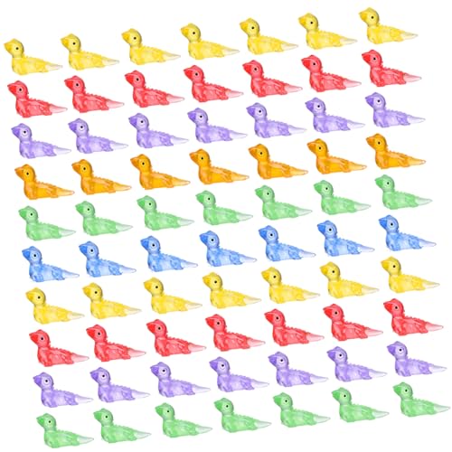 GLSTOY 60Stücke Leuchtende Mini Eidechsenfiguren aus Harz Mikro Gartendekorationen Farben für Kreative Topfgestaltung und Reptilien für und DIY Projekte von GLSTOY
