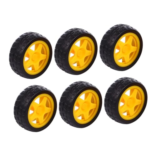 GLSTOY 6Stücke Spielzeugräder für Roboter Zubehör für Smart Cars Langlebig und Elastisch für Kreative Spielprojekte GLSTOY 6Stücke Spielzeugräder für Roboter Zubehör für Smart Cars Langlebig und Elastisch für Kreative Spielprojekte von GLSTOY
