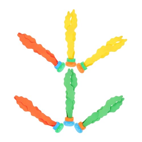 GLSTOY 6Stücke Teiliges Unterwasser Tauchspielzeug Sommerspielzeug für Langlebiges Seegras Design für Poolspiele und Tauchübungen für Jungen und Mädchen Zufällige Farben GLSTOY 6Stücke Teiliges Unterwasser Tauchspielzeug Sommerspielzeug für Langlebiges Seegras Design für Poolspiele und Tauchübungen für Jungen und Mädchen Zufällige Farben von GLSTOY