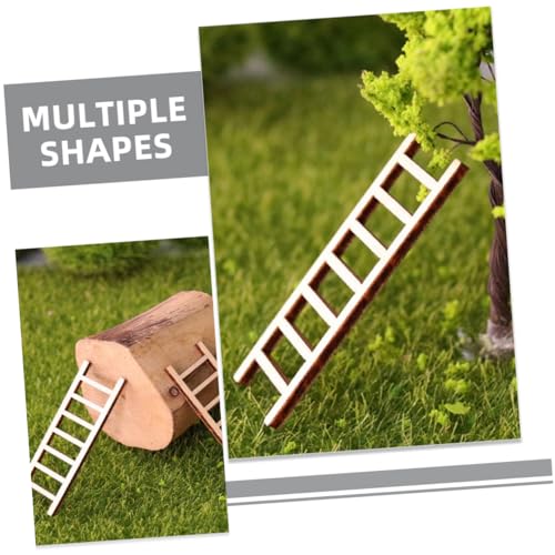 GLSTOY 8 Stück Miniatur Holzleiter Teiliges Stabile Mini Holz Stehleiter mit Realistischer Textur Vielseitig für Garten und Puppenhaus Dekoration für DIY Mikro Landschaften und GLSTOY 8 Stück Miniatur Holzleiter Teiliges Stabile Mini Holz Stehleiter mit Realistischer Textur Vielseitig für Garten und Puppenhaus Dekoration für DIY Mikro Landschaften und von GLSTOY