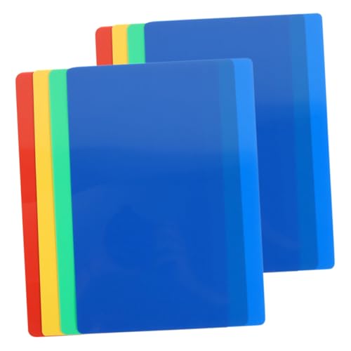 GLSTOY 8 Stück Teiliges Bastelset Bunte Kunststoff Tonarbeitsmatten Vielseitig Einsetzbar Langlebig Sicher für Polymer Clay Malunterlage Kreative DIY Bastelunterlage von GLSTOY