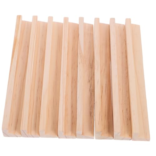 GLSTOY 8 Stück Teiliges Holz Domino Rack Multifunktionale Halter für Dominosteine Stylische DIY Basis für Tischspiele und Kreative Dekoration zur Organisation von Spielsteinen und Karten GLSTOY 8 Stück Teiliges Holz Domino Rack Multifunktionale Halter für Dominosteine Stylische DIY Basis für Tischspiele und Kreative Dekoration zur Organisation von Spielsteinen und Karten von GLSTOY