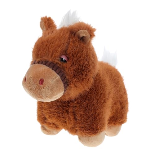 GLSTOY Braunes Pferde-plüschtier: 2026 Chinesisches Sternzeichen-Maskottchen-Puppe, Weiches Stofftier Für Neujahrs-Geburtstagsparty, Gastgeschenke, Heimdekoration, 25 cm GLSTOY Braunes Pferde-plüschtier: 2026 Chinesisches Sternzeichen-Maskottchen-Puppe, Weiches Stofftier Für Neujahrs-Geburtstagsparty, Gastgeschenke, Heimdekoration, 25 cm von GLSTOY