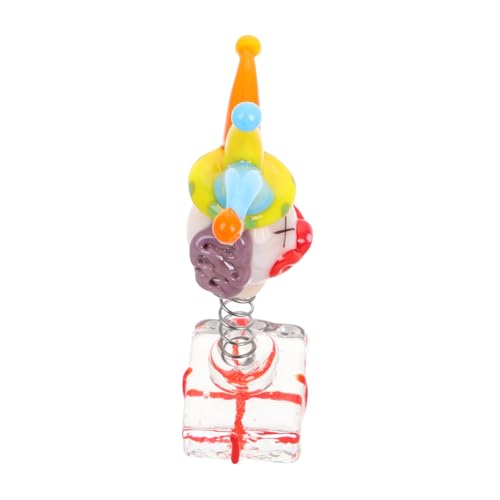 GLSTOY Detaillierte Miniatur-clownfiguren Handgefertigtes Spielzeug Glasiertes Antikes Spielzeug Interaktiver Federmechanismus von GLSTOY