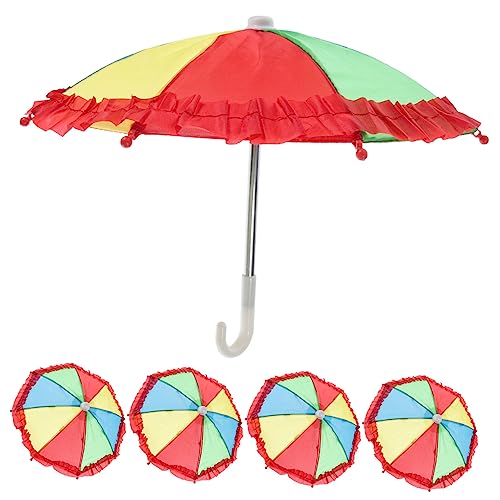 GLSTOY Bunte Mini Regenschirme Für Puppenhaus Dekorative Kleine Regenschirme Für Zufällige Farben Mit Spitzenverzierung Ideal Als Puppenhaus Zubehör GLSTOY Bunte Mini Regenschirme Für Puppenhaus Dekorative Kleine Regenschirme Für Zufällige Farben Mit Spitzenverzierung Ideal Als Puppenhaus Zubehör von GLSTOY