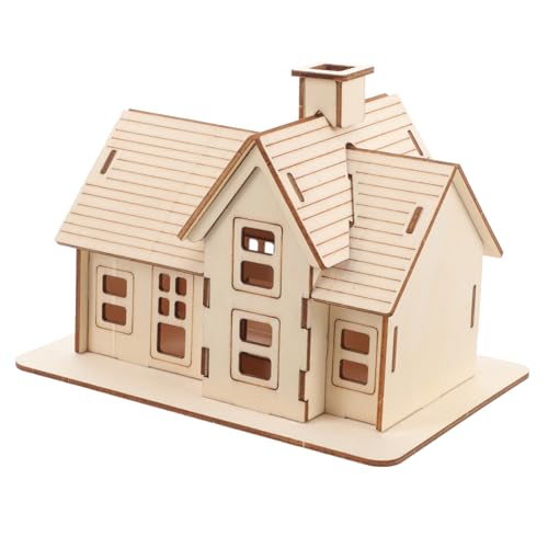 GLSTOY 3D-holzpuzzle Hausbausatz Miniaturpuzzle Für Für Männer von GLSTOY