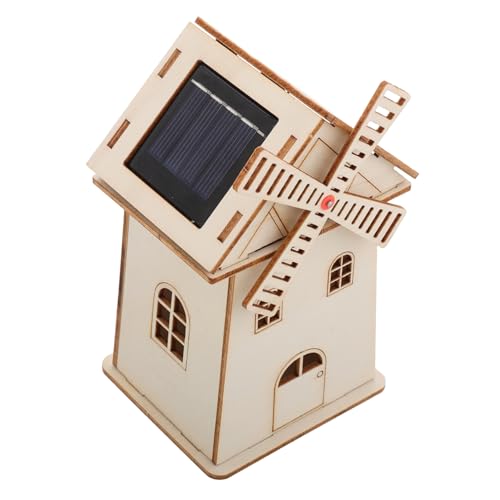 GLSTOY DIY Solar Windmühle aus Holz Unfertiges Modell für Kreatives Bastelprojekt Solarbetriebenes Kreativität und Hand Augen Koordination Dekorationsstück GLSTOY DIY Solar Windmühle aus Holz Unfertiges Modell für Kreatives Bastelprojekt Solarbetriebenes Kreativität und Hand Augen Koordination Dekorationsstück von GLSTOY
