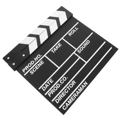 GLSTOY Unverzichtbar Für Den Filmabend: Filmklappe Aus Holz – Theaterausstattung Filmrequisiten Filmdekor Für Filmemacher GLSTOY Unverzichtbar Für Den Filmabend: Filmklappe Aus Holz – Theaterausstattung Filmrequisiten Filmdekor Für Filmemacher von GLSTOY