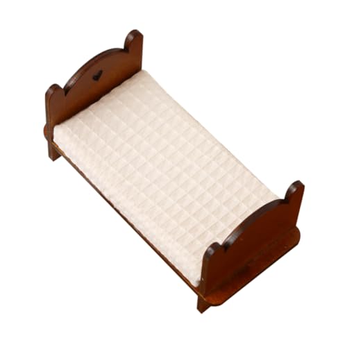 GLSTOY Einzelbett Modell Puppenhaus Möbel Bett Kleinkind Rollenspiel Spielzeug Mini Möbel Bett Mini Puppenhaus Bett Puppenhaus Zubehör Realistisches Bett Puppenhaus Zubehör Kinderspiel GLSTOY Einzelbett Modell Puppenhaus Möbel Bett Kleinkind Rollenspiel Spielzeug Mini Möbel Bett Mini Puppenhaus Bett Puppenhaus Zubehör Realistisches Bett Puppenhaus Zubehör Kinderspiel von GLSTOY