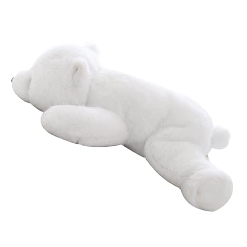 GLSTOY Kleines Kuscheltier Eisbärpuppe Süßes Stofftier Weiches Für Sofa Ausgestopfte Weiße Bärenpuppe Bärenkissen Plüschbären Gemütliches Haushaltskissen Dekorative Dekokissen Kuscheltier Bär von GLSTOY