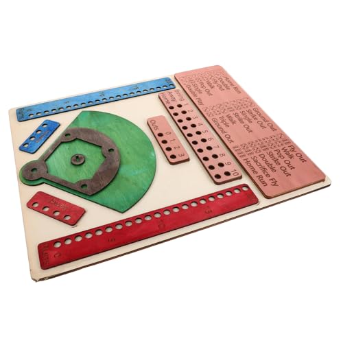 GLSTOY Baseball-brettspiel Aus Holz Mit Farbenfrohem Design Spannend Für Alle Altersgruppen Partyzubehör Für Festivals von GLSTOY