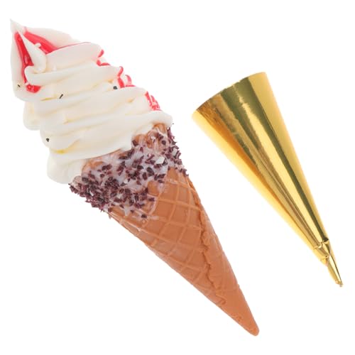 GLSTOY Gefälschte Eistüte Requisite, Multifunktionales Gefälschtes, Lebensechtes, Künstliche Requisiten, Dessert Display, Gefälschtes, Gefälschtes Spielzeug, Gefälschtes Modell GLSTOY Gefälschte Eistüte Requisite, Multifunktionales Gefälschtes, Lebensechtes, Künstliche Requisiten, Dessert Display, Gefälschtes, Gefälschtes Spielzeug, Gefälschtes Modell von GLSTOY