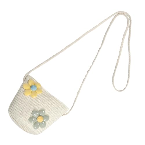 GLSTOY Gewebte Umhängetasche Für Kinder: Süße Umhängetasche Für Mädchen – Entzückende Gewebte Handtasche Mit Blumenverzierung Für Outdoor-aktivitäten Und Reisen GLSTOY Gewebte Umhängetasche Für Kinder: Süße Umhängetasche Für Mädchen – Entzückende Gewebte Handtasche Mit Blumenverzierung Für Outdoor-aktivitäten Und Reisen von GLSTOY