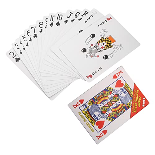 GLSTOY Jumbo-pokerkarten-Set Große Poker-Mottoparty-Dekorationen Für Kartenspiele GLSTOY Jumbo-pokerkarten-Set Große Poker-Mottoparty-Dekorationen Für Kartenspiele von GLSTOY