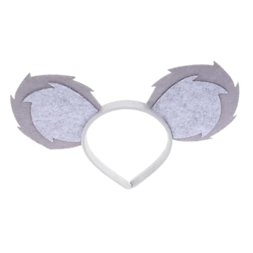 GLSTOY Haarreif mit Tierohren Weicher Hautfreundlicher Stirnband für Halloween Cosplay mit und Koalaohren für Kostüm Rollenspiel und Schulveranstaltungen von GLSTOY