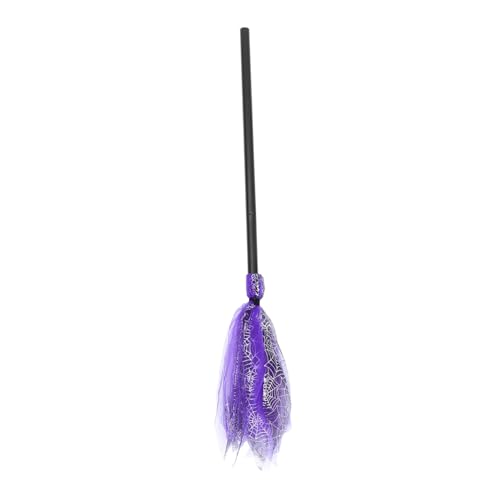 GLSTOY Halloween Hexenbesen Requisite aus Leichtem Gazematerial Violetter Hexenbesen Prop für Cosplay und Partydeko Geeignet für Halloween Kostüm Hexe GLSTOY Halloween Hexenbesen Requisite aus Leichtem Gazematerial Violetter Hexenbesen Prop für Cosplay und Partydeko Geeignet für Halloween Kostüm Hexe von GLSTOY