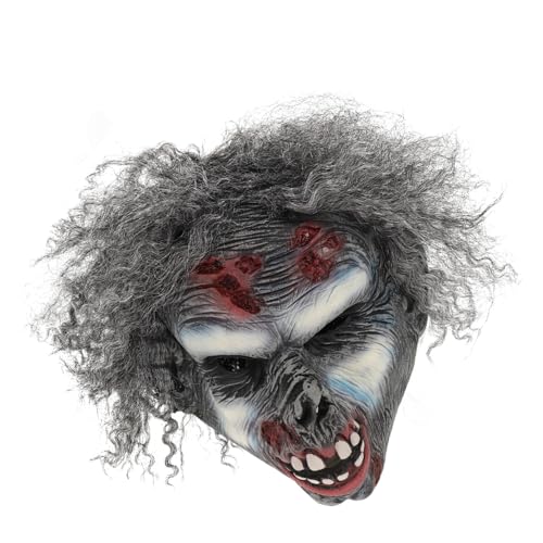 GLSTOY Halloween Maske, Gruselige Gesichtsmaske, Masken Für Halloween, Spukhaus Requisite, Halloween Kostümmaske, Gruselige Gesichtsmaske, Maskenballmaske, Halloween Requisite, Gruselige von GLSTOY