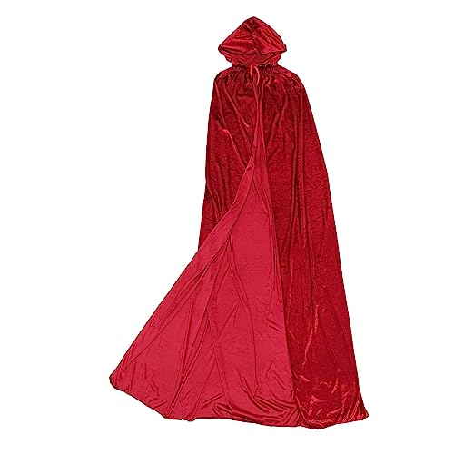 GLSTOY Halloween Umhang Damen Halloween Umhang Für Erwachsene Wiederverwendbarer Eleganter Hexen Cape Aus Samtigem Material Weinrot 17 Lang Ideal Für Kostümpartys Karneval Und Cosplay Dekoration GLSTOY Halloween Umhang Damen Halloween Umhang Für Erwachsene Wiederverwendbarer Eleganter Hexen Cape Aus Samtigem Material Weinrot 17 Lang Ideal Für Kostümpartys Karneval Und Cosplay Dekoration von GLSTOY
