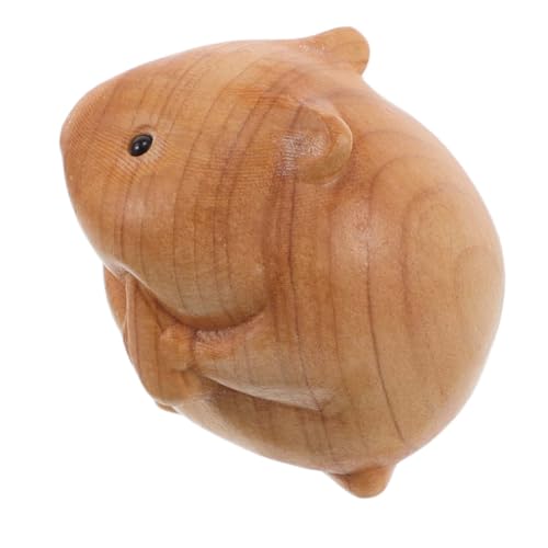 GLSTOY Exquisite Holzschnitzerei Hamster Figur Tierspielzeug Tierspielzeug Dekorative Hamsterstatue Für Die Sammlung GLSTOY Exquisite Holzschnitzerei Hamster Figur Tierspielzeug Tierspielzeug Dekorative Hamsterstatue Für Die Sammlung von GLSTOY