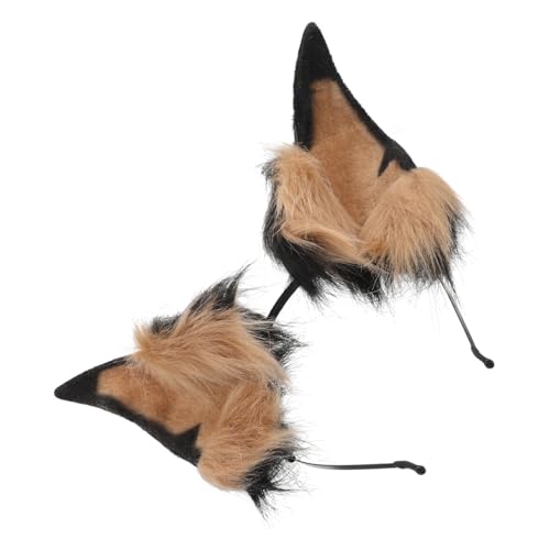 GLSTOY Handgemachtes Leichtes Plüsch Hundearmband Einzigartiges Kostüm Accessoire für Ganztägiges Cosplay Realistische Dobermann Ohren für Halloween und Mottopartys von GLSTOY