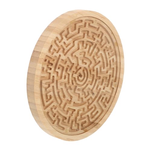GLSTOY Holz Labyrinth Spielbrett Rundes Maze Puzzle mit Kugelbewegung Lernspielzeug für Räumliches Denken und Motorische Entwicklung Langlebiges Holzspielzeug für Vorschulkinder GLSTOY Holz Labyrinth Spielbrett Rundes Maze Puzzle mit Kugelbewegung Lernspielzeug für Räumliches Denken und Motorische Entwicklung Langlebiges Holzspielzeug für Vorschulkinder von GLSTOY