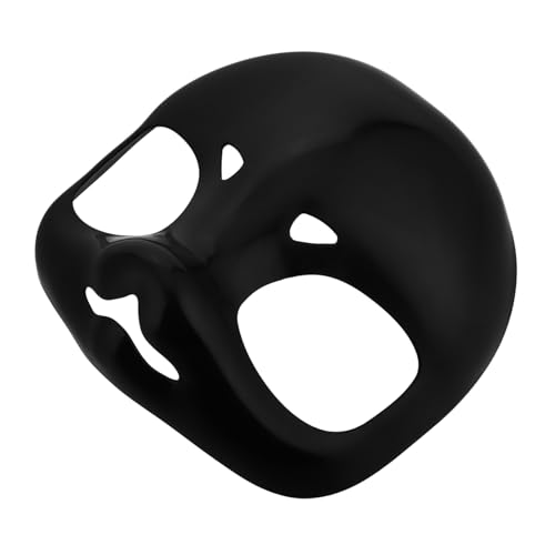 GLSTOY Einzigartige Maske Aus Kunststoff Kostüme Schwarzer Pelzanzug Für Halloween Maskerade Party von GLSTOY