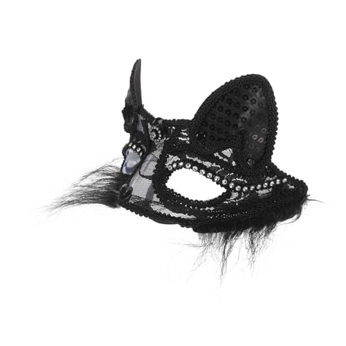 GLSTOY Katzenmaske Damen Party Katzen Outfit Halloween Realistische Maske Maskenmaske Spitze Augenmaske Pelzig Cosplay Katzenkostüm Partymaske Katzengesichtsmaske Katzen Damen GLSTOY Katzenmaske Damen Party Katzen Outfit Halloween Realistische Maske Maskenmaske Spitze Augenmaske Pelzig Cosplay Katzenkostüm Partymaske Katzengesichtsmaske Katzen Damen von GLSTOY