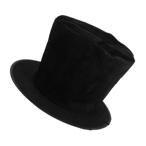 GLSTOY Klassische Flachkrone mit Breiter Krempe Unisex Kostümaccessoire für Jazz Performers und Formelle Anlässe Eleganter Look für GLSTOY Klassische Flachkrone mit Breiter Krempe Unisex Kostümaccessoire für Jazz Performers und Formelle Anlässe Eleganter Look für von GLSTOY