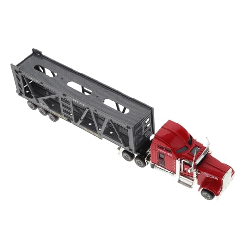 GLSTOY LKW Modell Robustes Autotransporter Stabile Dekoration für Zuhause und Büro Handgefertigte Sammlerfigur für Lastwagenliebhaber von GLSTOY