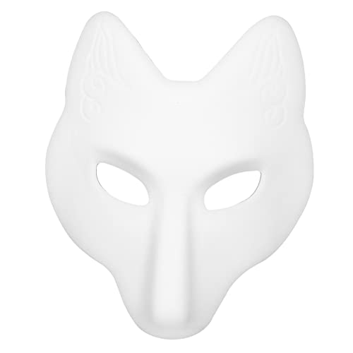 GLSTOY Fuchs-Masken zum Dekorieren leere Maskenball-Maske blanko für Frauen Cosplay-Party-Maske von GLSTOY