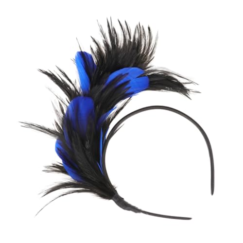 GLSTOY Leichtes Stirnband Halloween Karneval Masquerade Haarschmuck Damen Leicht Tragbar für Party Fotorequisiten Schwarz-blau von GLSTOY