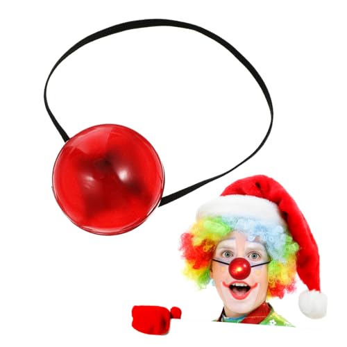 GLSTOY Leuchtende Rote Clownnase mit Elastischem Band Verstellbar Langlebig und Auffällig für Karneval Party Cosplay Basteln und Kostümzubehör für Erwachsene von GLSTOY
