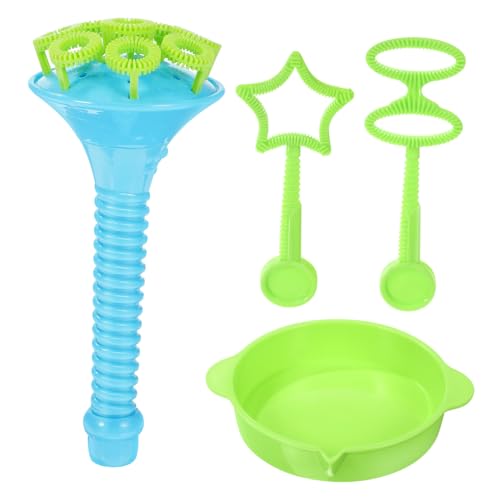 GLSTOY Lustiges Teiliges Seifenblasen mit Jumbo Blasstab und Teller aus Sicherem Kunststoff Langlebiges Outdoor für Park Garten und Partyspaß ohne Seifenblasenwasser von GLSTOY