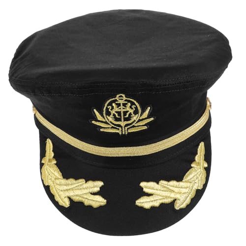 GLSTOY Marinemütze Kostümpartyhut Kapitänsmütze Für Herren Kapitänsmütze Für Bootsfahrer Junggesellinnenabschiedskapitän Matrosenmütze Partyhüte Piratenkapitänshut GLSTOY Marinemütze Kostümpartyhut Kapitänsmütze Für Herren Kapitänsmütze Für Bootsfahrer Junggesellinnenabschiedskapitän Matrosenmütze Partyhüte Piratenkapitänshut von GLSTOY