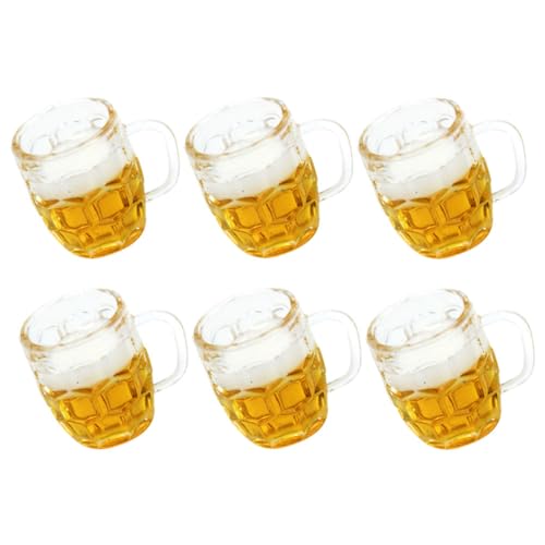 GLSTOY Miniatur Bierkrüge Für Puppenhaus Resin Mini Bierbecher Modelle Perfekte Fotorequisiten Für Miniaturhäuser Und Feengärten GLSTOY Miniatur Bierkrüge Für Puppenhaus Resin Mini Bierbecher Modelle Perfekte Fotorequisiten Für Miniaturhäuser Und Feengärten von GLSTOY
