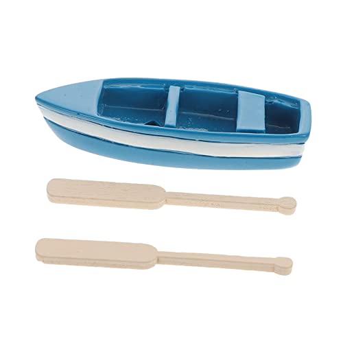 GLSTOY Miniatur Boot Modell Aus Resin Mit Rudern Mikro Landschafts Ornament Für Ocean Beach Deko Für Kreative Spielzeuge Und Tischdekoration von GLSTOY