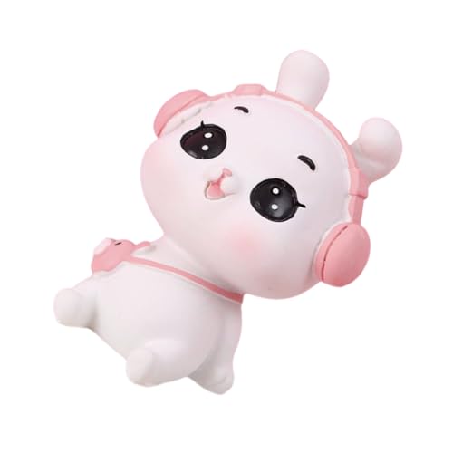 GLSTOY Kuschelhasenspielzeug Miniatur Hase Statue Aus Resin Kleine Rabbit Figurine Für Garten Deko Mikro Landschaft Ornament Kreative Baum Dekoration Für Zuhause Und Garten Kaninchen von GLSTOY
