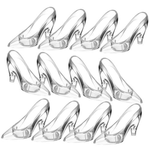 GLSTOY Fersenkappen Für High Heels Hochzeit Schuh Dekorationen Transparente High Heels Und Slipper Verzierungen Für Partys Hochzeiten Und Besondere Anlässe x von GLSTOY