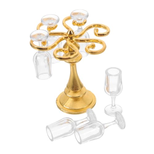 GLSTOY Miniatur-weingläserständer, Puppenhaus, Kunststoff, Mini-weinbecher, Winziger Stielglashalter, Modell Für Mikrolandschaft, Küche, Esstischdekoration GLSTOY Miniatur-weingläserständer, Puppenhaus, Kunststoff, Mini-weinbecher, Winziger Stielglashalter, Modell Für Mikrolandschaft, Küche, Esstischdekoration von GLSTOY