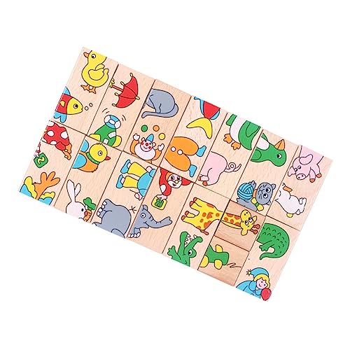 GLSTOY Montessori Domino Puzzle Für 1 Set Holzspielzeug Mit Tiermotiven Pädagogisches Lernspielzeug Für Kleinkinder Kreatives Puzzle Für Jungen Und ädchen Ab 3 Jahren GLSTOY Montessori Domino Puzzle Für 1 Set Holzspielzeug Mit Tiermotiven Pädagogisches Lernspielzeug Für Kleinkinder Kreatives Puzzle Für Jungen Und ädchen Ab 3 Jahren von GLSTOY