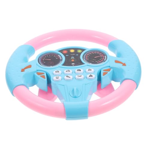 GLSTOY Simuliertes Lenkrad Für Kinder Musikspielzeug Lenkrad Geburtstagsgeschenk Für Jungen Und Mädchen von GLSTOY