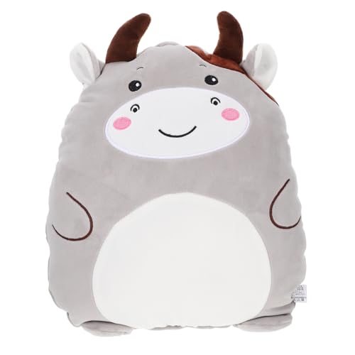 GLSTOY Niedliches Cartoon Plüsch Kuh Weiches Kuscheltier für Dekoratives Tierkissen aus Hochwertigem Plüsch als Geschenk für Kinderzimmer und Sofa von GLSTOY