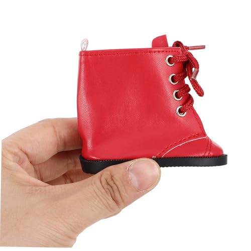 GLSTOY PU Leder Puppenstiefel für Mädchenpuppen Miniatur Schuhe Detailreiche Langlebige Puppenschuhe für Puppenkleidung und Spielzubehör von GLSTOY