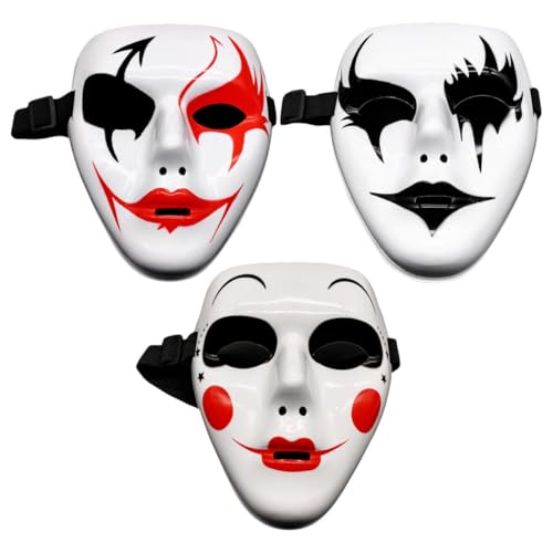 GLSTOY 3-teilige Maskenbänder für Maskenbälle Modische Cosplay-masken für Erwachsene für Halloween und Partys GLSTOY 3-teilige Maskenbänder für Maskenbälle Modische Cosplay-masken für Erwachsene für Halloween und Partys von GLSTOY