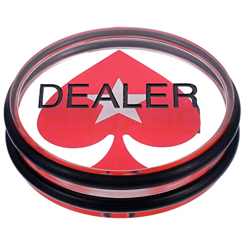 GLSTOY Poker Dealer Button Acryl Doppelseitig Robust Langlebig Spielzubehör für Poker Turniere und Zählmarken Geeignet für Glücksspiel und Lernspiele GLSTOY Poker Dealer Button Acryl Doppelseitig Robust Langlebig Spielzubehör für Poker Turniere und Zählmarken Geeignet für Glücksspiel und Lernspiele von GLSTOY