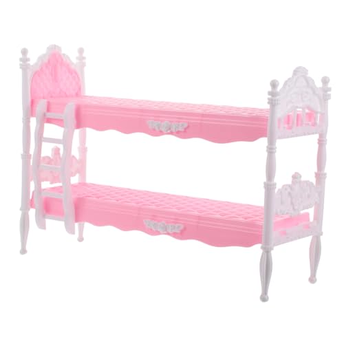 GLSTOY Fantasievolles Doppelbett Miniatur Für Puppenhaus Puppenmöbel Für Mädchen Prinzessin Spielzeugbett von GLSTOY